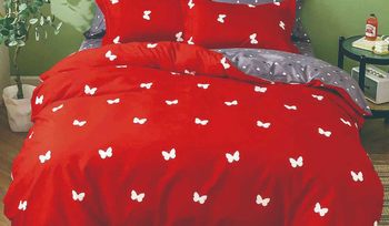 Комплект постельного белья красное Tango DF-174