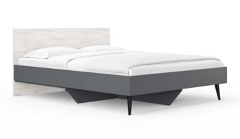 Кровать односпальная Сонум Ines Ясмунд + серый (с основанием из ДСП)